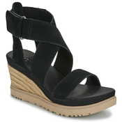 UGG Sandale Ileana Ankle, brokat / crna