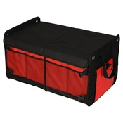 WOWO Zložljiv organizator za prtljažnik avtomobila XXL 60 l črno-rdeč 58x37x32 cm