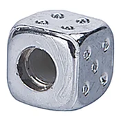 Car 888 Accessories Kapice ventila, Kockice, Hrom , 4 komada, Srebrne boje
