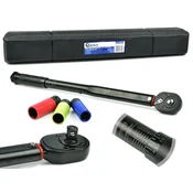 shumee Momentni ključ 1/2 28-210nm + 3-delni aluminijasti nastavki črne HD barve (10)