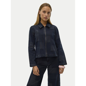 Vero Moda Jeans jakna Likka 10321078 Mornarsko modra Loose Fit