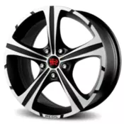 FELNA ALU 15x6.5 5/100 ET35 72.3 REDS BLACK KNIGHT BLACK