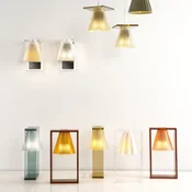 Kartell Light-Air LED-stenna svetilka, prosojna - Dnevna soba/jedilnica - Dizajn - jasno - Plastika