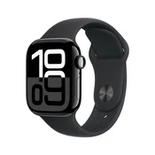 Pametni sat Apple Watch S10 Gps 42mm Jet Black Alu Case with Black Sport Band - M/l