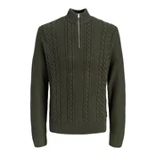 JACK & JONES Pulover JJJAMES oliva