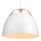Halo Design 734870 - Luster na sajli OSLO 1xE27/40W/230V O 40 cm bela/hrast