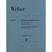 WEBER:CLARINET CONCERTO NO.2 ES-DUR CLARINET AND PIANO