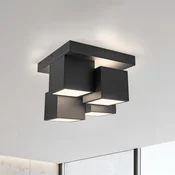 JUST LIGHT. GmbH JUST LIGHT. LED stropna svetilka Tetris, železo, 3000 K, črna - Dnevna soba/jedilnica - Sodobni - Kovina