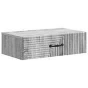 Vidaxl Stenska stranska miza Siva Sonoma 59 x 34,5 x 17 cm