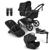 Bugaboo Fox 5 Renew travel+ Otter, BLACK/HERITAGE BLACK - HERITAGE BLACK, komplet 4v1