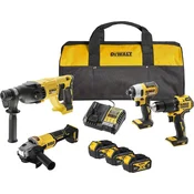 DeWalt DEWALT Kombi komplet 18V z 4 orodji, 3x 4Ah baterije
