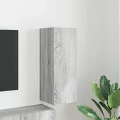 vidaXL vidaXL TV stenska omara Siva Sonoma 30 x 31 x 80 cm Konstruiran les, (5000112829)