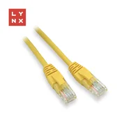 LYNX UTP povezovalni kabel Cat5e, PVC, CCA, 5m, rumena barva