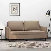 Dvosjed od tkanine cappuccina 140 cm od umjetne kože