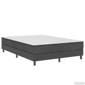 Vidaxl Posteljni okvir boxspring sivo blago 160x200 cm