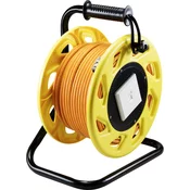 Renkforce Renkforce RJ45 omrežni podaljšek CAT 7a 50.00 m oranžna okrogel, (20434621)