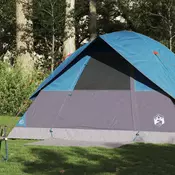 Vidaxl vidaXL Družinski šotor s kupolo za 6 oseb moder, vodoodporen