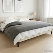 vidaXL Težka odeja Antracit 155 x 220 cm 11 kg 100% Bombaž 205T