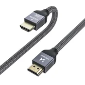 MG kabel HDMI 2.1 8K/4K/2K 5m, srebro