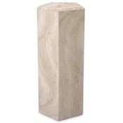 Casa Padrino luxury decorative column 31 x 31 x H. 79.5 cm - 5 Sided travertine natural stone column - Plant column - Living room decorative column - Hotel decorative column - Luxury furniture