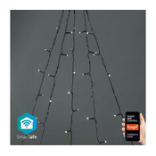 Nedis WIFILXT11W200 - LED božicna zavesa 200xLED/8 funkcija 5x7m IP65 Wi-Fi Tuya