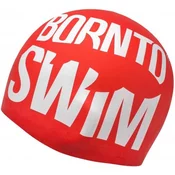 Borntoswim seamless swimming cap red