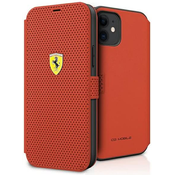 Ferrari FESPEFLBKP12SRE iPhone 12 mini 5,4 red book On Track Perforated (FER000434)