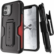 Ghostek Iron Armor3 Black Rugged Case + Holster for Apple iPhone 12 Mini