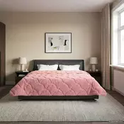 vidaXL Zimska posteljnina Roza 200 x 240 cm Mikrofibra in Teddy flis