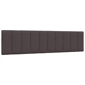 Blazina za vzglavje Hanko temno rjava 200 cm blago