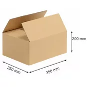 TRANSPORTNA KARTONSKA ŠKATLA TRISLOJNA 350x250x200mm