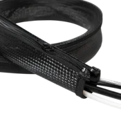 shumee Zaščitna cev za kabel, LogiLink, premer 50 mm, zadrga, 1 m, črna