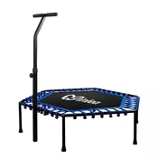 INLEA FITNESS Trampolin 130 cm z ročajem – modra