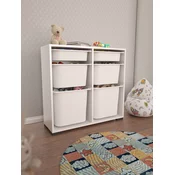 Hanah Home Višenamenska komoda Carla, 90 x84 x30 cm, Bela