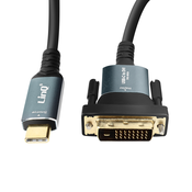 LINQ Kabel USB-C v DVI visoke locljivosti 1080p, dolžina 1,8 m - LinQ, (20650938)