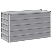 vidaXL Povišana vrtna gredica Siva 100 x 40 x 55 cm