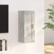 Zidni ormaric boja betona 35 x 34 x 90 cm od konstruiranog drva