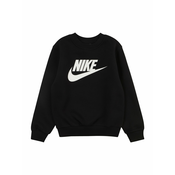 Nike K NSW CLUB FLC CREW LS HBR, djeci pulover, crna FD2992
