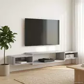 TV ormar za montažu na zid Zidna montaža Siva Sonoma