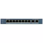 Hikvision DS-3E1310HP-EI(B) mrežno stikalo Upravljano Fast Ethernet (10/100) Power over Ethernet (PoE) Siva