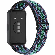 GS Najlonski pašček za Huawei Band 8/Huawei Band 9/Huawei Band 10, zeleni poudarki