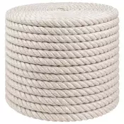 vidaXL Vrv iz jute 12 Bela 100% Tossa jute