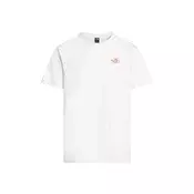 THE NORTH FACE Majica Flower Scribble  travnato zelena / češnjevo rdeča / bela