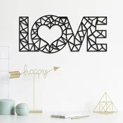 Wallity Zidna dekoracija Love, 50 x 20 cm, Crna