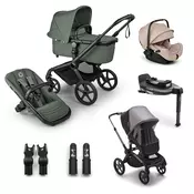 Bugaboo Fox 5 Renew BLACK/FOREST-GREEN-FOREST-GREEN, komplet 6v1