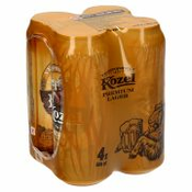 PIVO PREMIUM LAGER, KOZEL, 4X0,5L