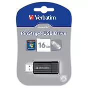 VERBATIM USB memorija 16GB PINSTRIPE ORANGE