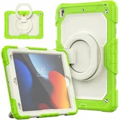 Ohišje za iPad 9/8/7 10,2 s stojalom in naramnico Zeleno
