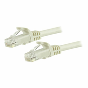 StarTech.com 5m CAT6 Ethernet Cable, 10 Gigabit Snagless RJ45 650MHz 100W PoE Patch Cord, CAT 6 10GbE UTP Network Cable w/Strain Relief, White, Fluke Tested/Wiring is UL Certified/