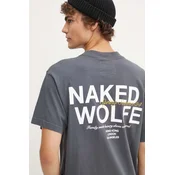 Bombažna kratka majica Naked Wolfe